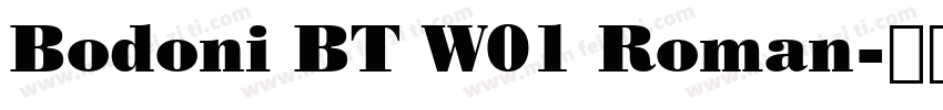 Bodoni BT W01 Roman字体转换